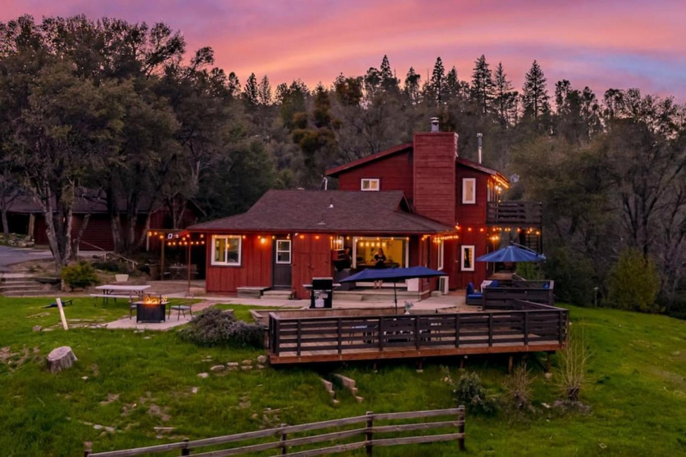Sierra Vista Lookout Lodge With Creek, Waterfall And Waterholes, Minutes From Bass Lake And Yosemite South Gate North Fork Luaran gambar